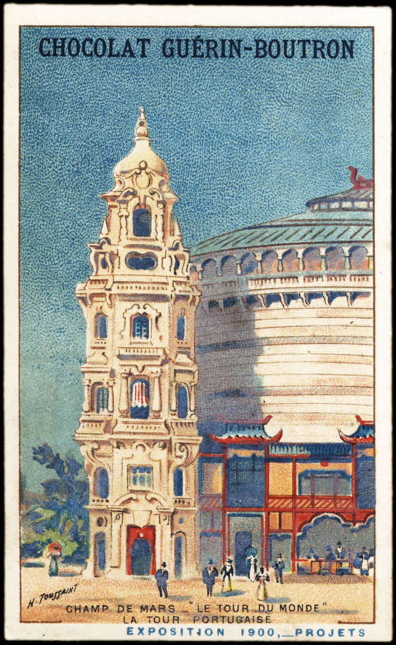 Toussaint H. ; Baster & Vieillemard carte réclame chromo Paris 1900 1995.1.263.17 Photo