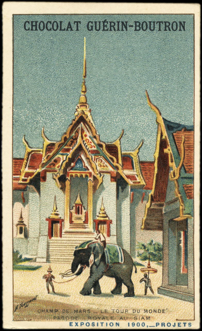 Toussaint H. ; Baster & Vieillemard carte réclame chromo Paris 1900 1995.1.263.19 Photo