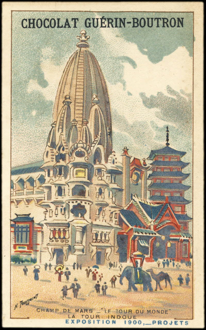 Toussaint H. ; Baster & Vieillemard carte réclame chromo Paris 1900 1995.1.263.16 Photo