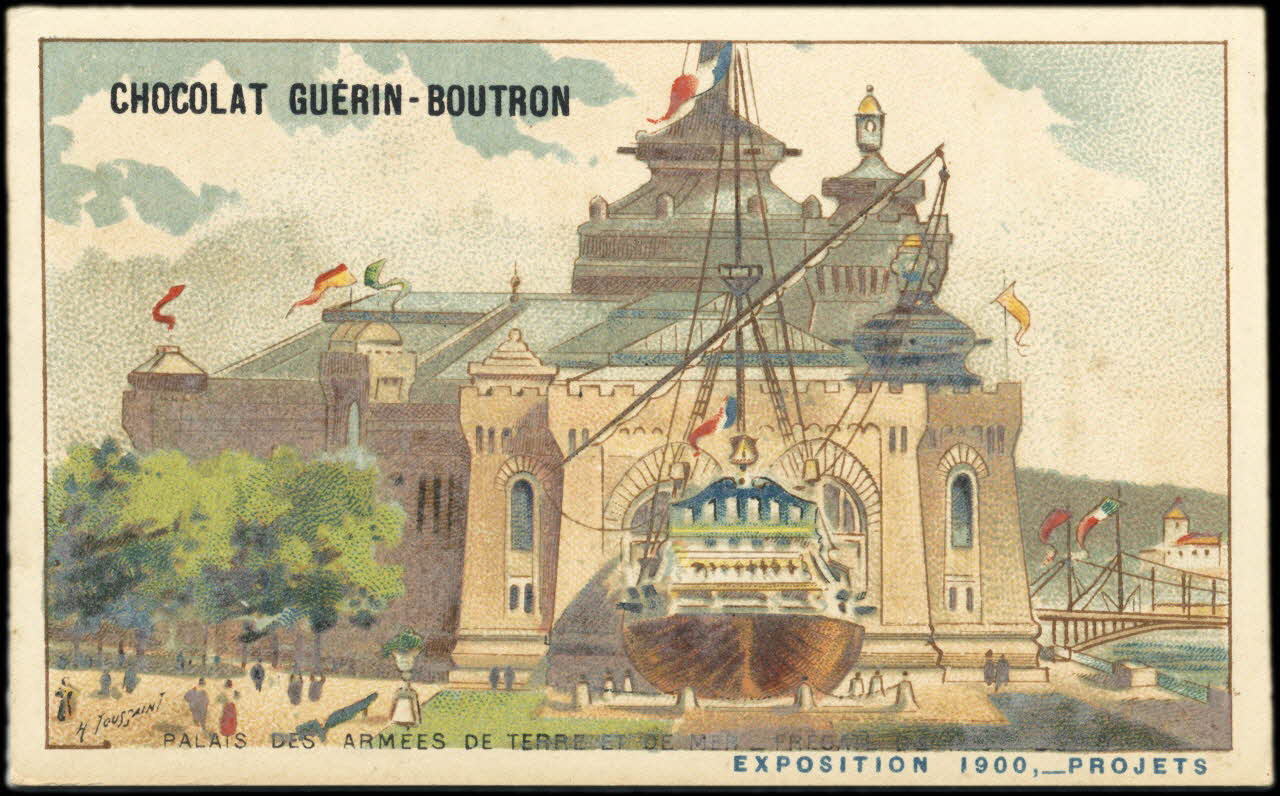 Toussaint H. ; Baster & Vieillemard carte réclame chromo Paris 1900 1995.1.263.64 Photo