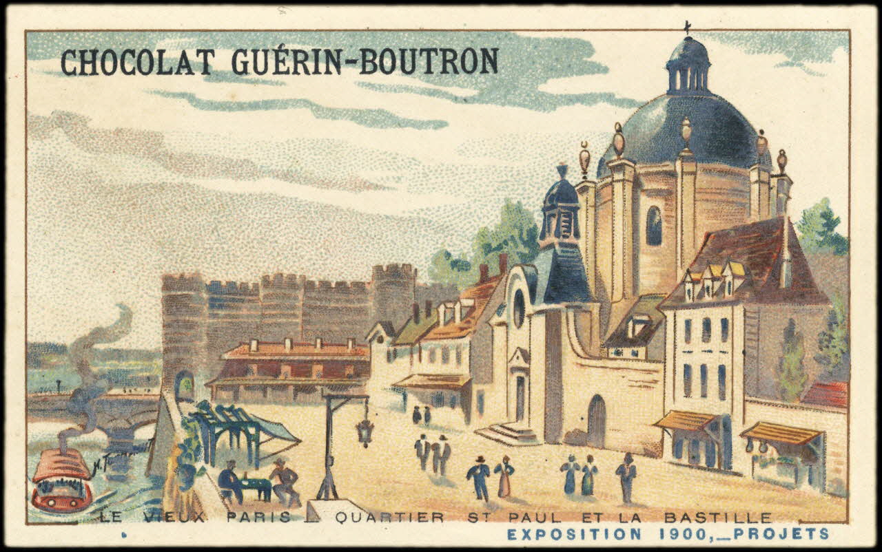 Toussaint H. ; Baster & Vieillemard carte réclame chromo Paris 1900 1995.1.263.61 Photo