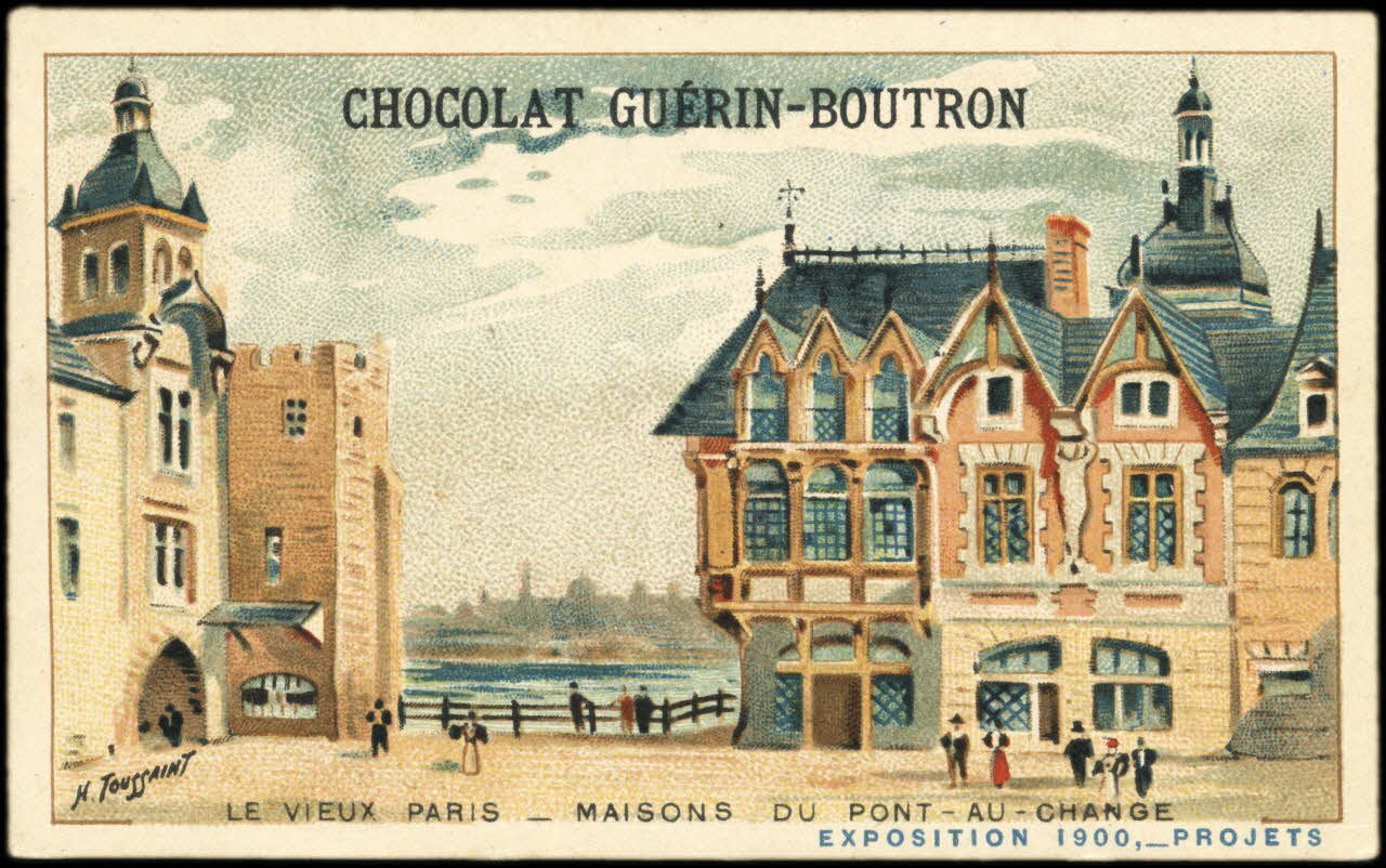 Toussaint H. ; Baster & Vieillemard carte réclame chromo Paris 1900 1995.1.263.60 Photo