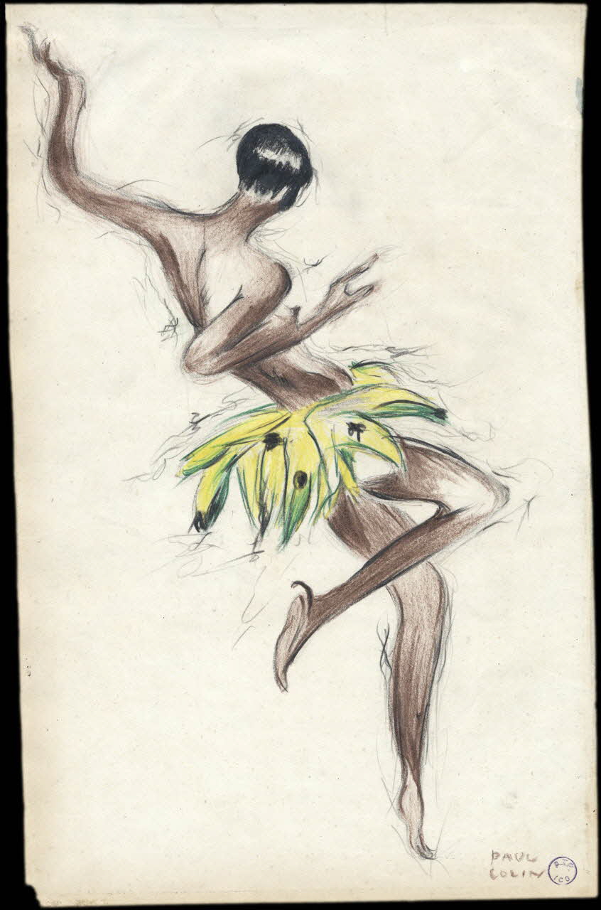 Paul Colin dessin Joséphine Baker France 1926 2001.3.1 Photo