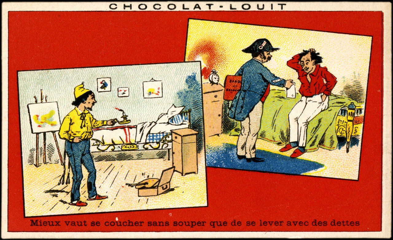 Baster & Vieillemard carte réclame chromo Paris 1896-1906 1995.1.161.4 Photo