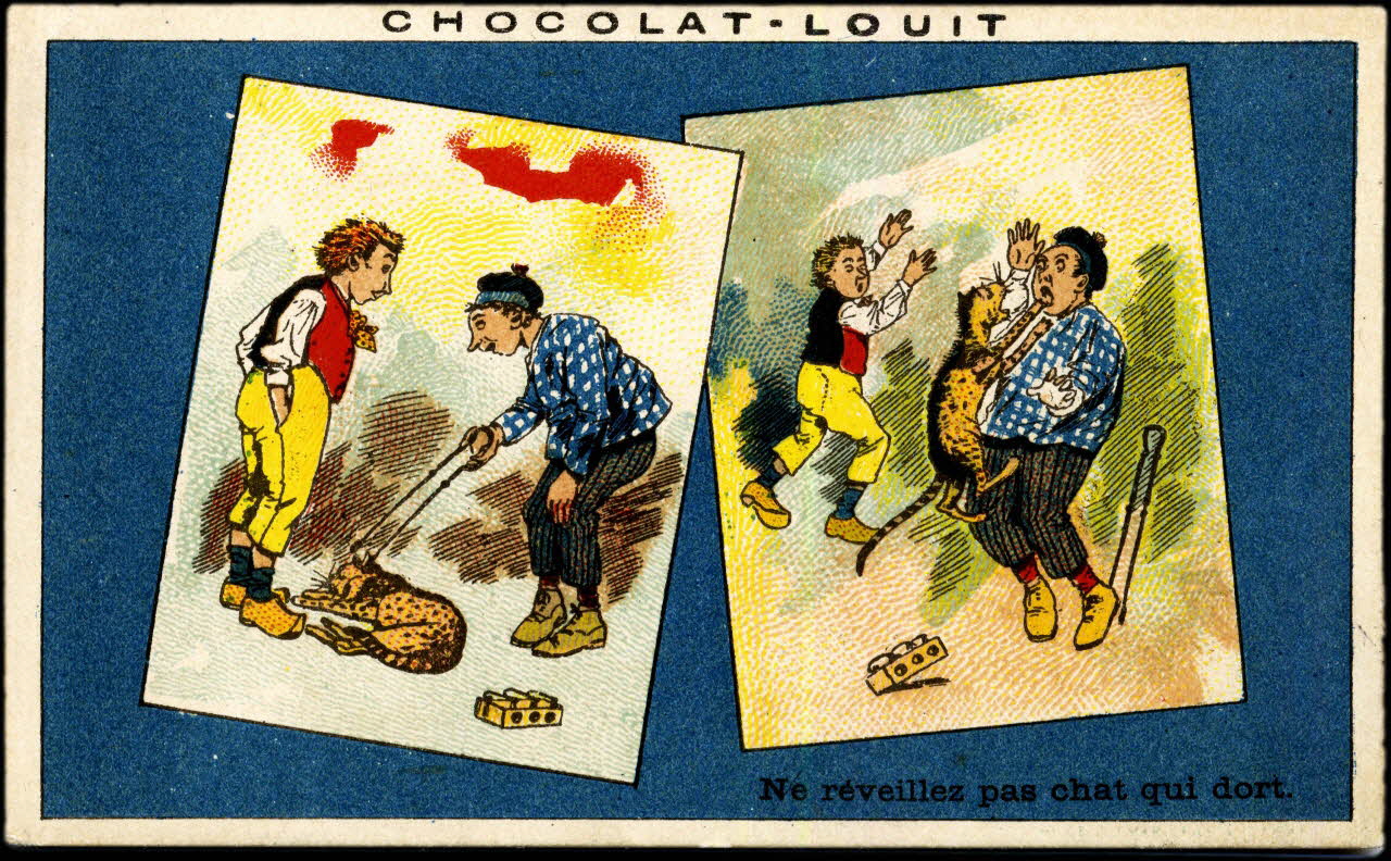 Baster & Vieillemard carte réclame chromo Paris 1896-1906 1995.1.161.37 Photo