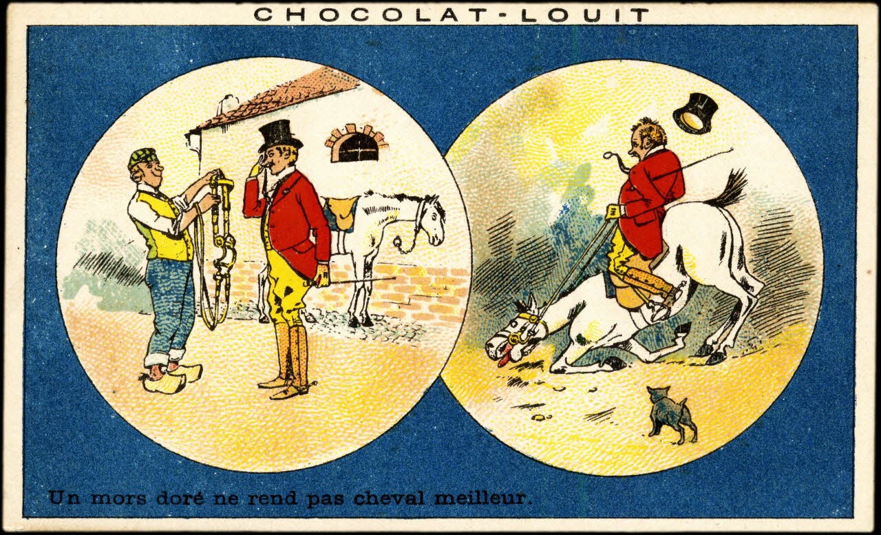 Baster & Vieillemard carte réclame chromo Paris 1896-1906 1995.1.161.47 Photo