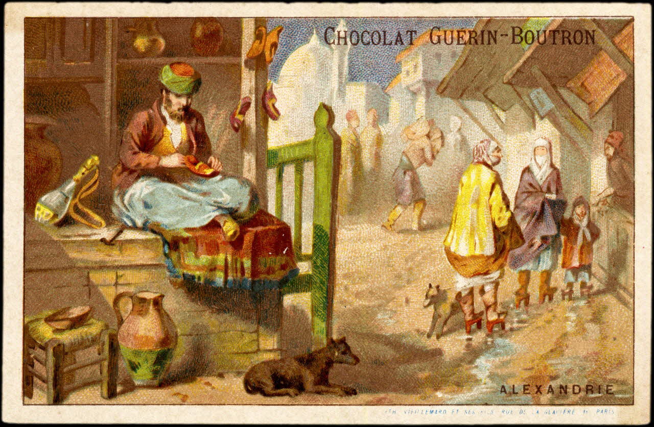 Baster & Vieillemard carte réclame chromo Paris 1889-1895 1995.1.106.1 Photo