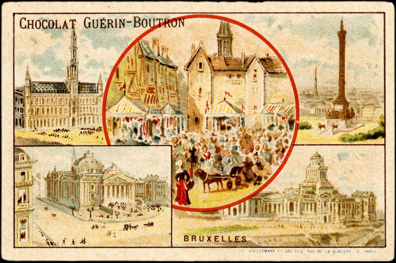 Baster & Vieillemard carte réclame chromo Paris 1889-1895 1995.1.106.5 Photo
