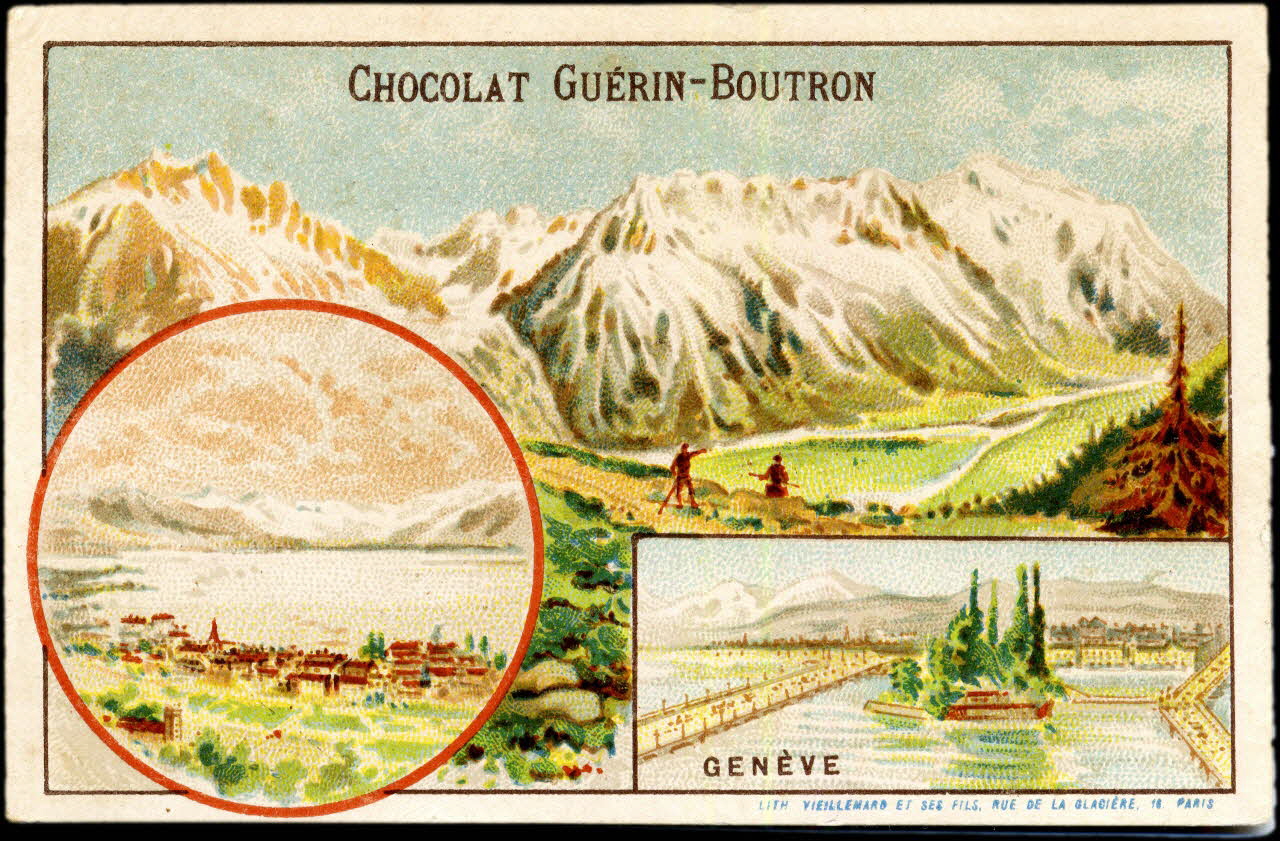 Baster & Vieillemard carte réclame chromo Paris 1889-1895 1995.1.106.14 Photo