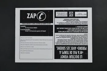 Act Up-Paris tract ZAP Île-de-France, France 1995 2002.110.76 Photo Mucem
