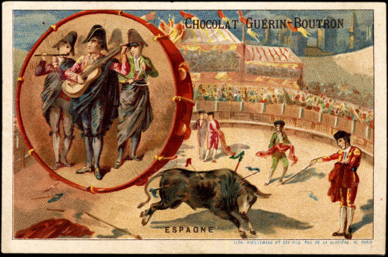 Baster & Vieillemard carte réclame chromo Paris 1889-1895 1995.1.106.12 Photo