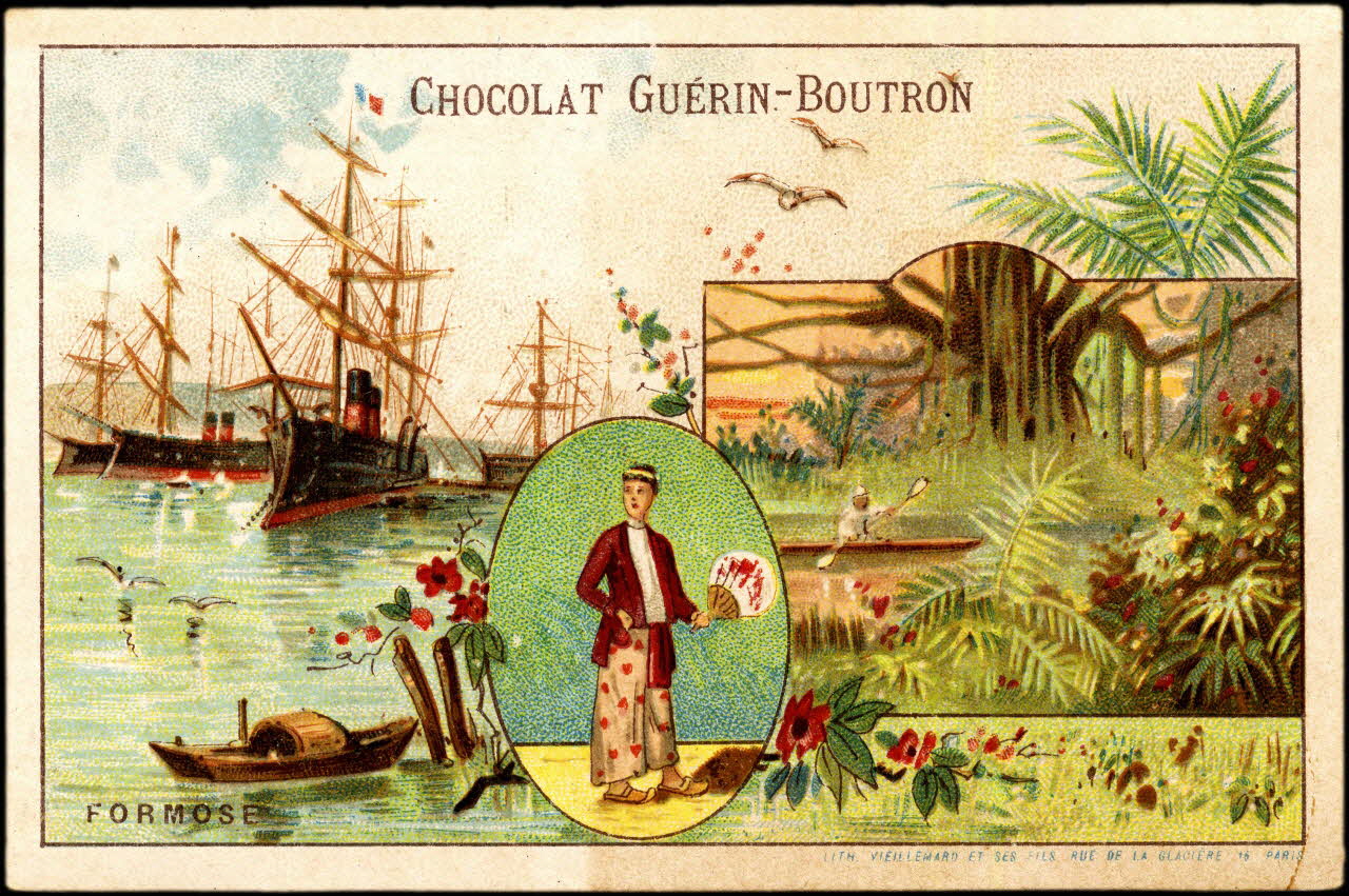 Baster & Vieillemard carte réclame chromo Paris 1889-1895 1995.1.106.13 Photo