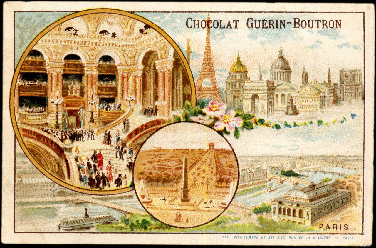 Baster & Vieillemard carte réclame chromo Paris 1889-1895 1995.1.106.27 Photo