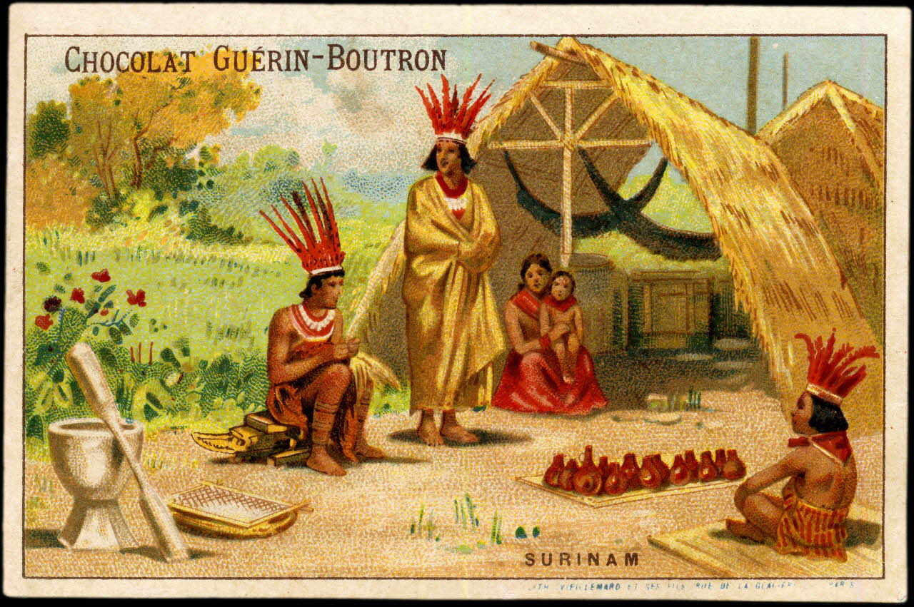 Baster & Vieillemard carte réclame chromo Paris 1889-1895 1995.1.106.38 Photo