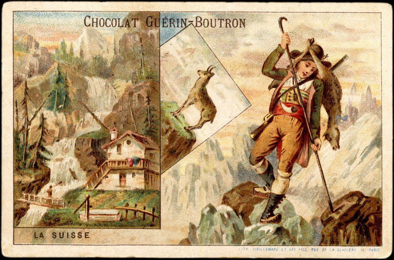 Baster & Vieillemard carte réclame chromo Paris 1889-1895 1995.1.106.37 Photo