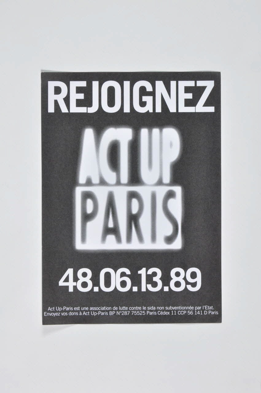 tract "Rejoignez Act Up Paris" 2002.110.80 Photo Mucem