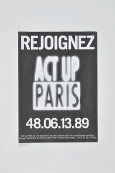 tract "Rejoignez Act Up Paris" 2002.110.80 Photo Mucem