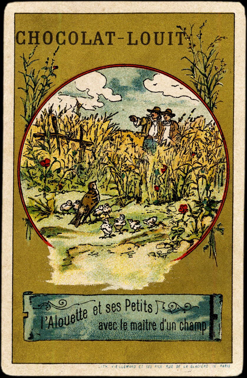 Baster & Vieillemard carte réclame chromo Paris 1889-1895 1995.1.133.1 Photo