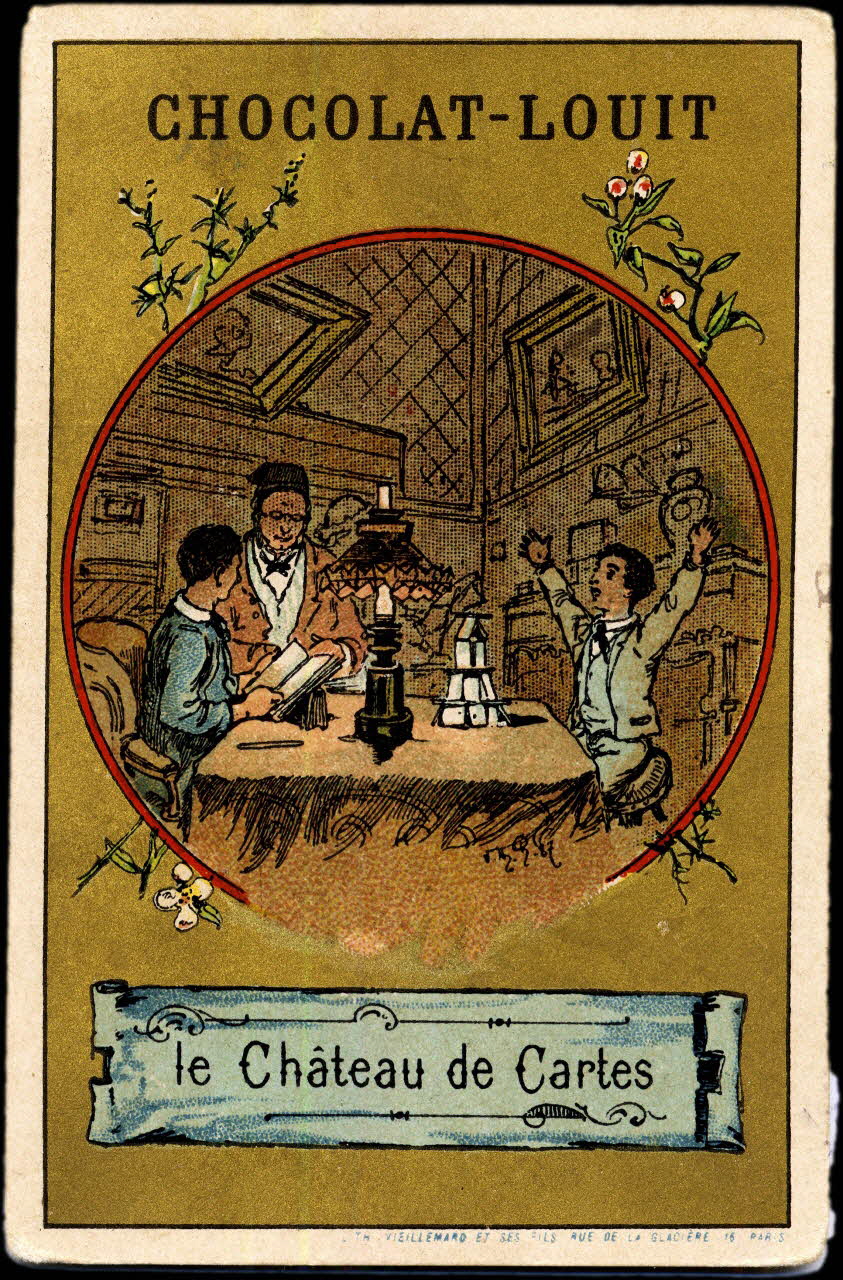 Baster & Vieillemard carte réclame chromo Paris 1889-1895 1995.1.133.11 Photo