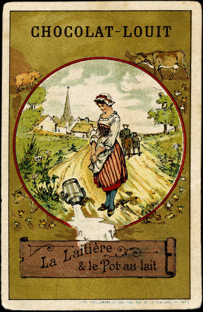 Baster & Vieillemard carte réclame chromo Paris 1889-1895 1995.1.133.33 Photo