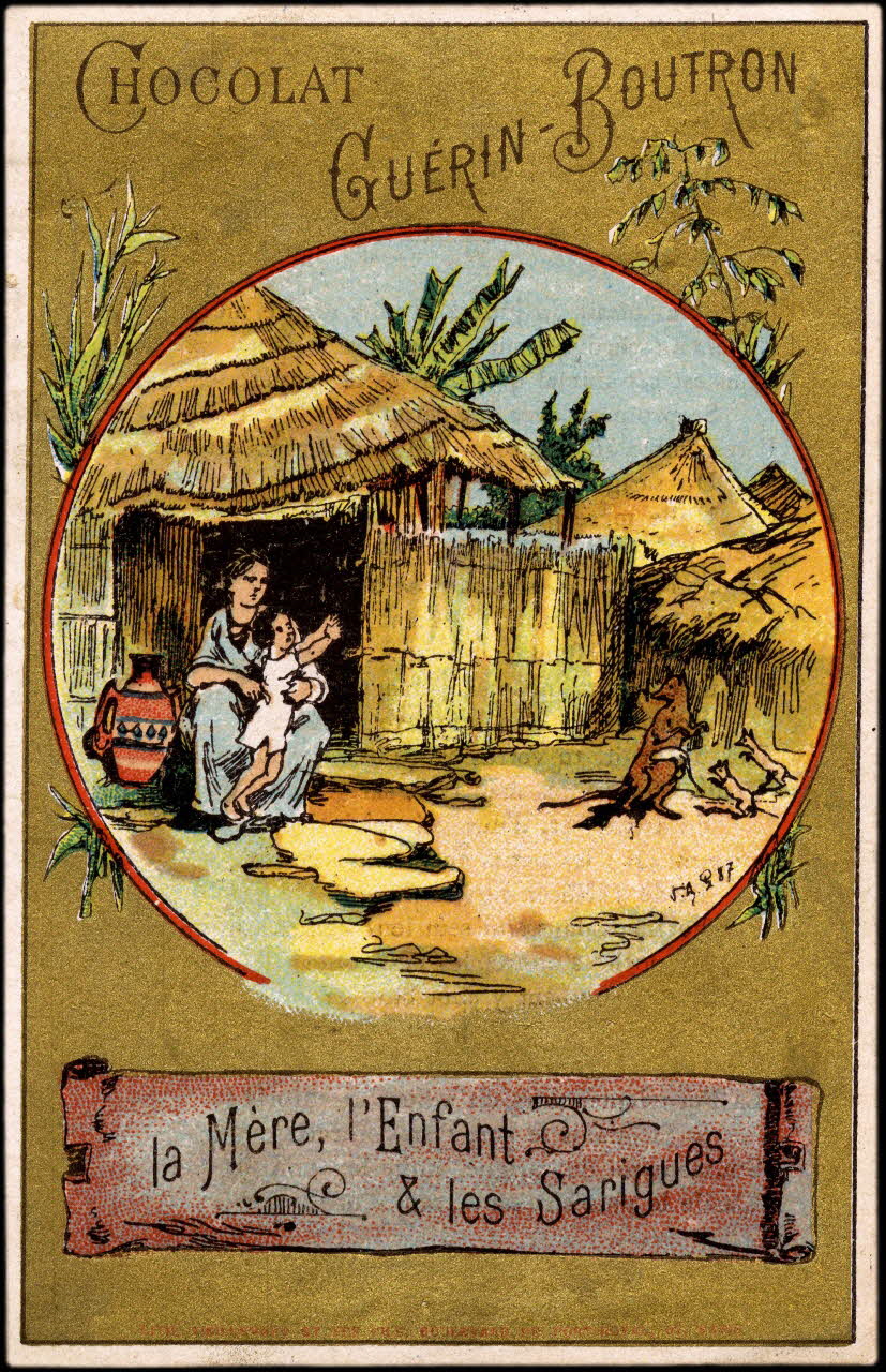 Baster & Vieillemard carte réclame chromo Paris 1889-1895 1995.1.133.42 Photo