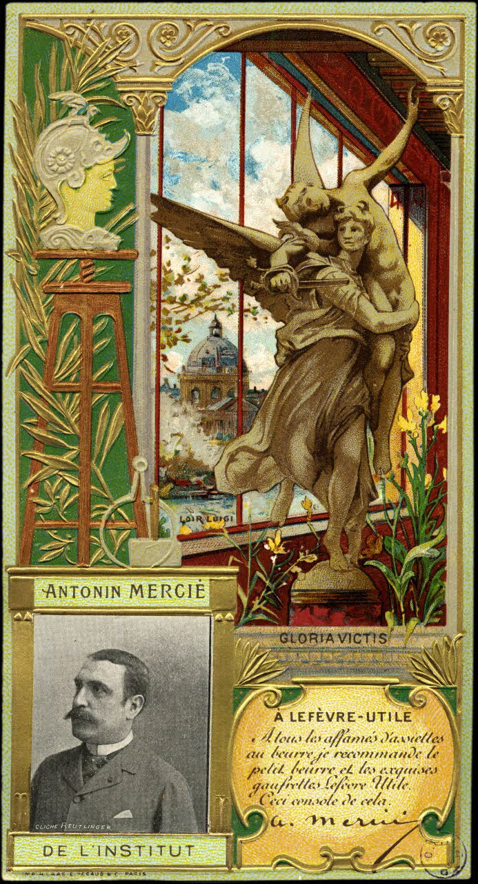 H. Laas, E.Pécaud & Cie Paris ; Luigi Loir carte réclame chromo lle-de-France, France 1900 1992.1.25 Photo