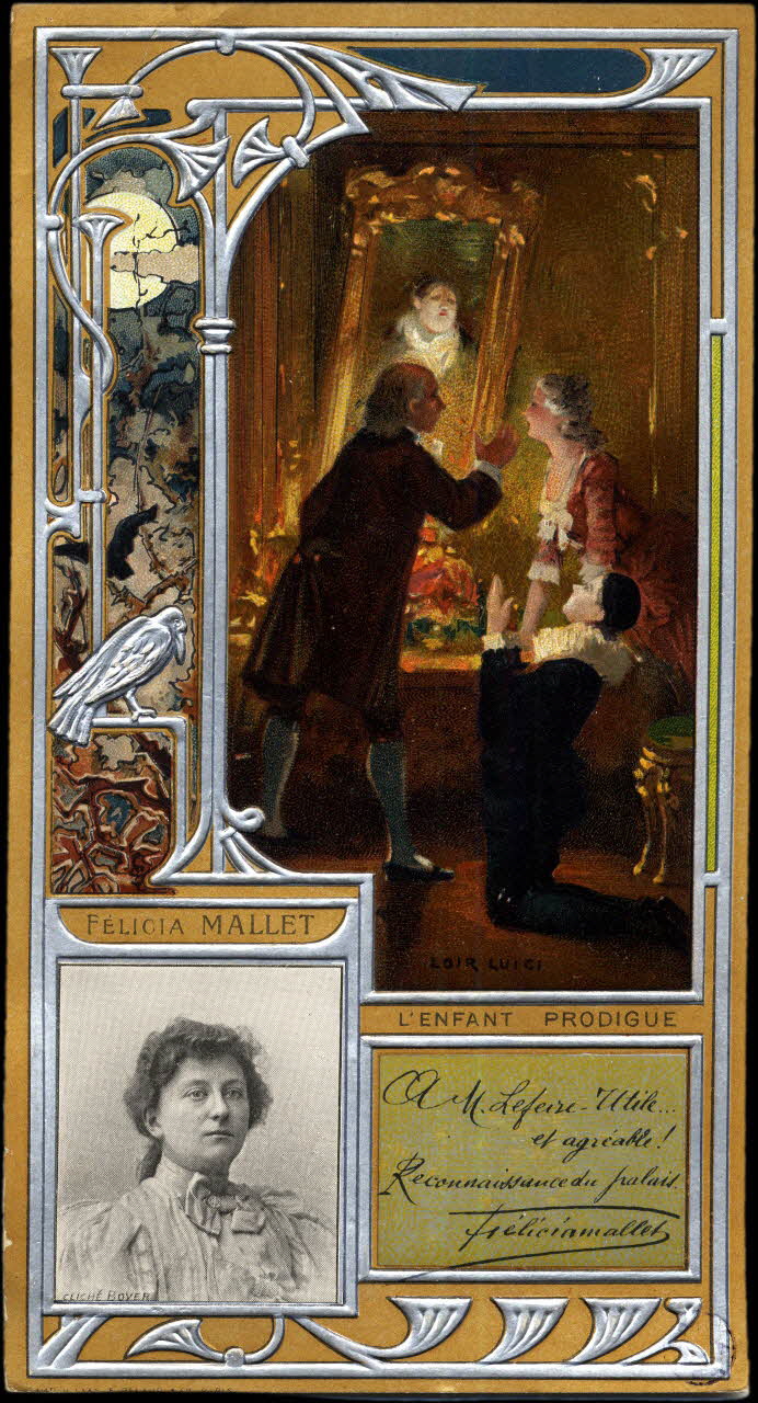 H. Laas, E.Pécaud & Cie Paris ; Luigi Loir carte réclame chromo lle-de-France, France 1900 1992.1.31 Photo