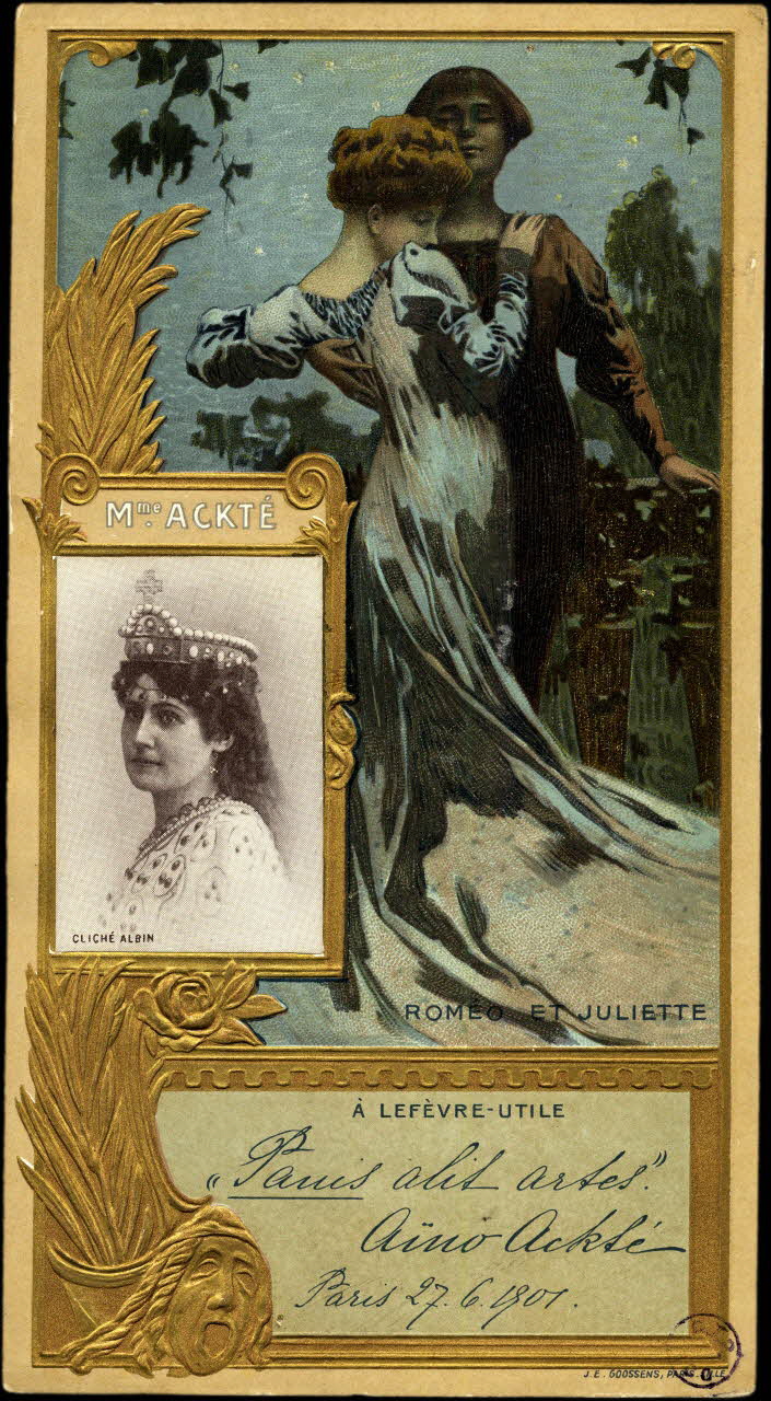carte réclame chromo Paris 1901 1992.26.26 Photo