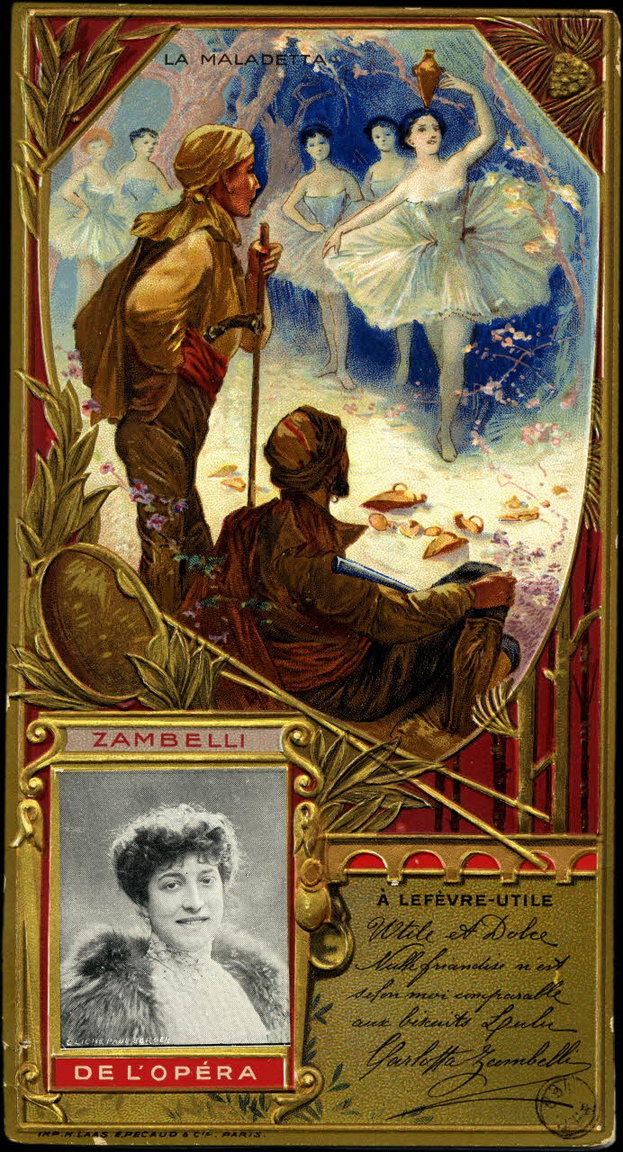 H. Laas, E.Pécaud & Cie Paris carte réclame chromo lle-de-France, France 1900 1992.26.33 Photo