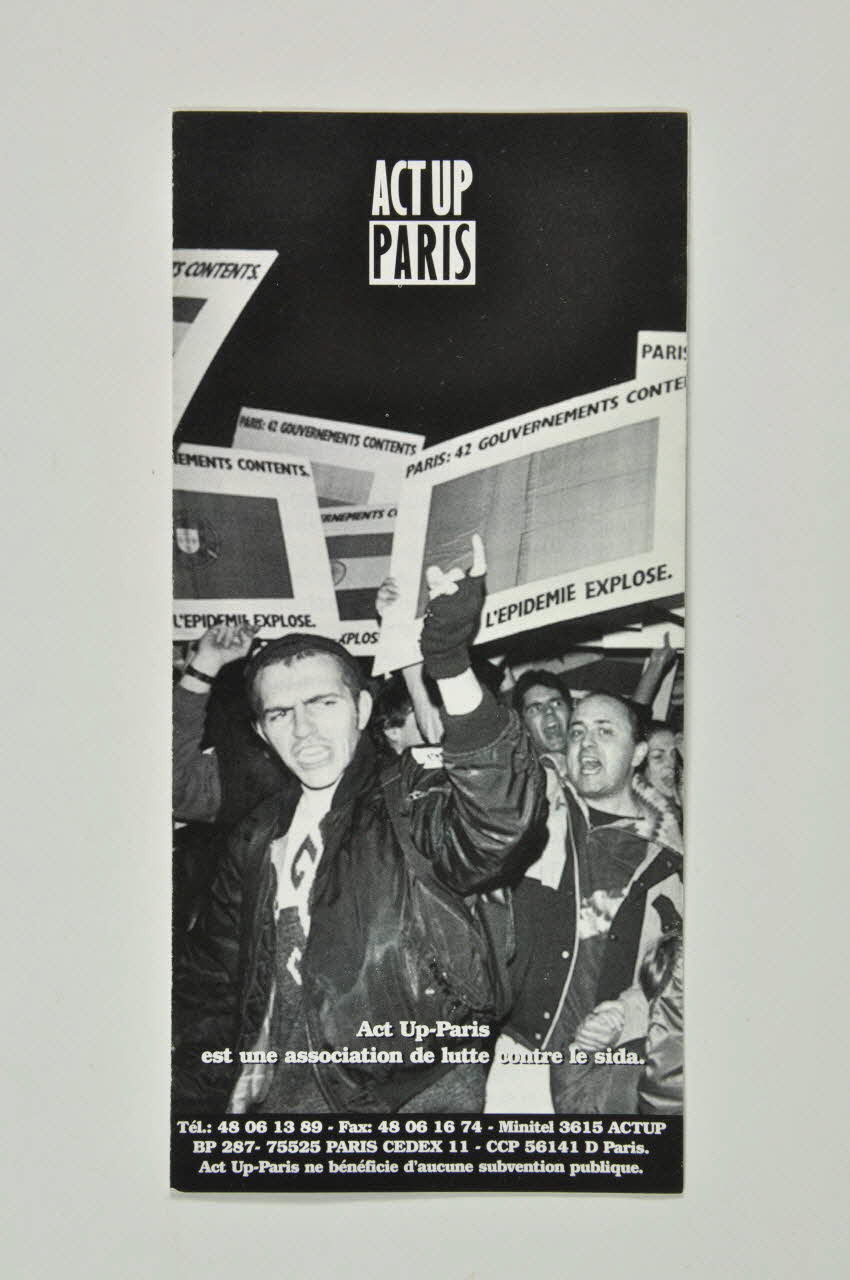 Act Up-Paris Dépliant Île-de-France, France 1994 2002.110.90 Photo Mucem