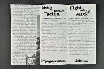 Act Up-Paris Dépliant Île-de-France, France 1994 2002.110.90 Photo Mucem