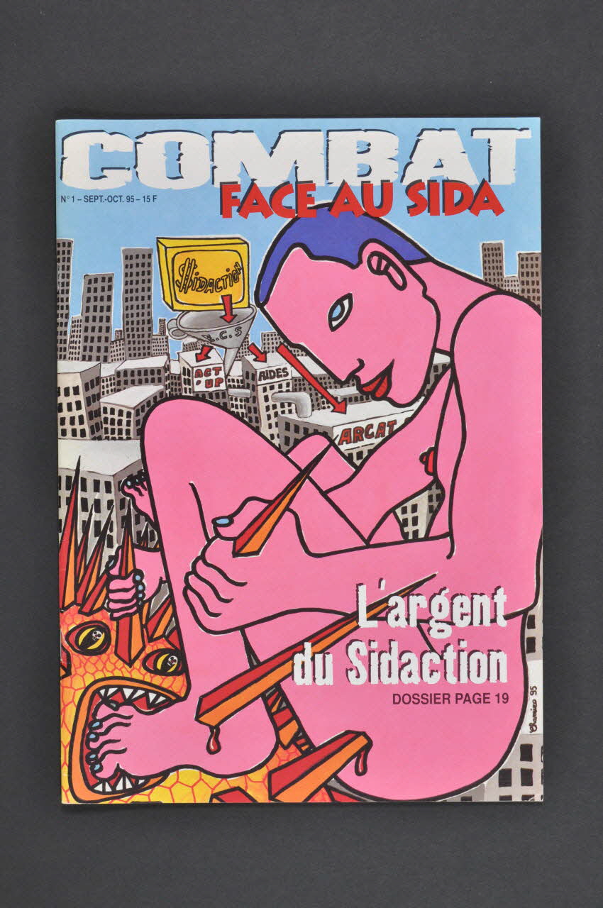 Combat face au Sida revue L'argent du Sidaction France 1995 2002.111.10 Photo Mucem