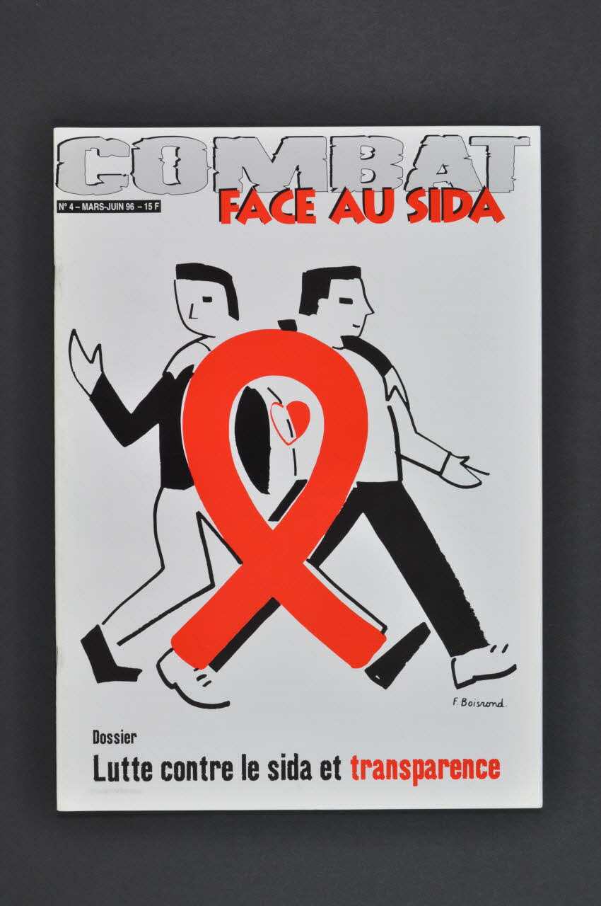 Combat face au Sida revue "Lutte contre le sida et transparence" France 1996 2002.111.13 Photo Mucem