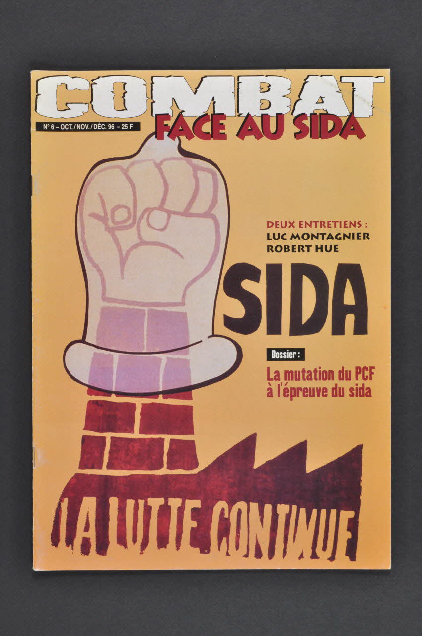 Combat face au Sida revue SIDA France 1996 2002.111.15 Photo Mucem