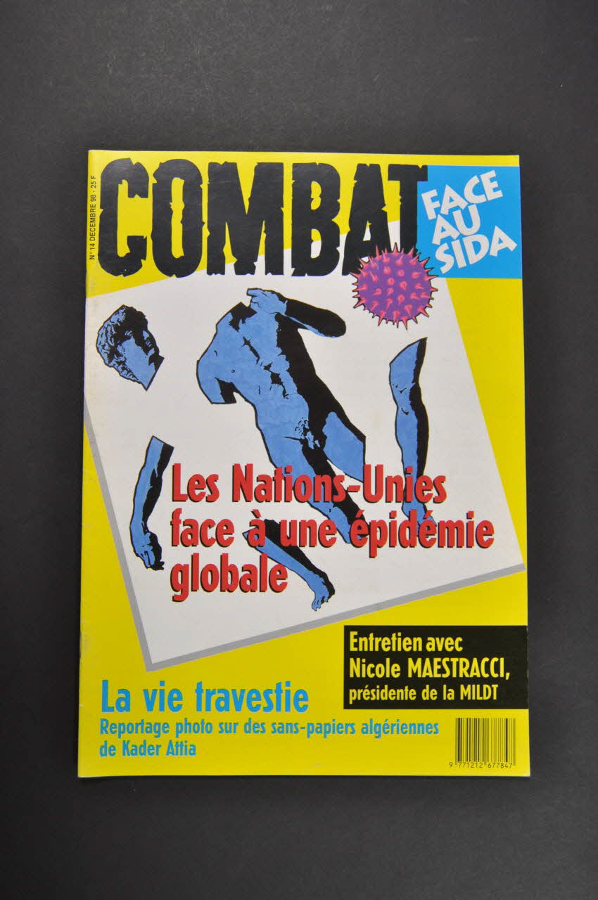 Combat face au Sida revue Les nations-Unies face à une épidémie globale France 1998/12 2002.111.25 Photo Mucem