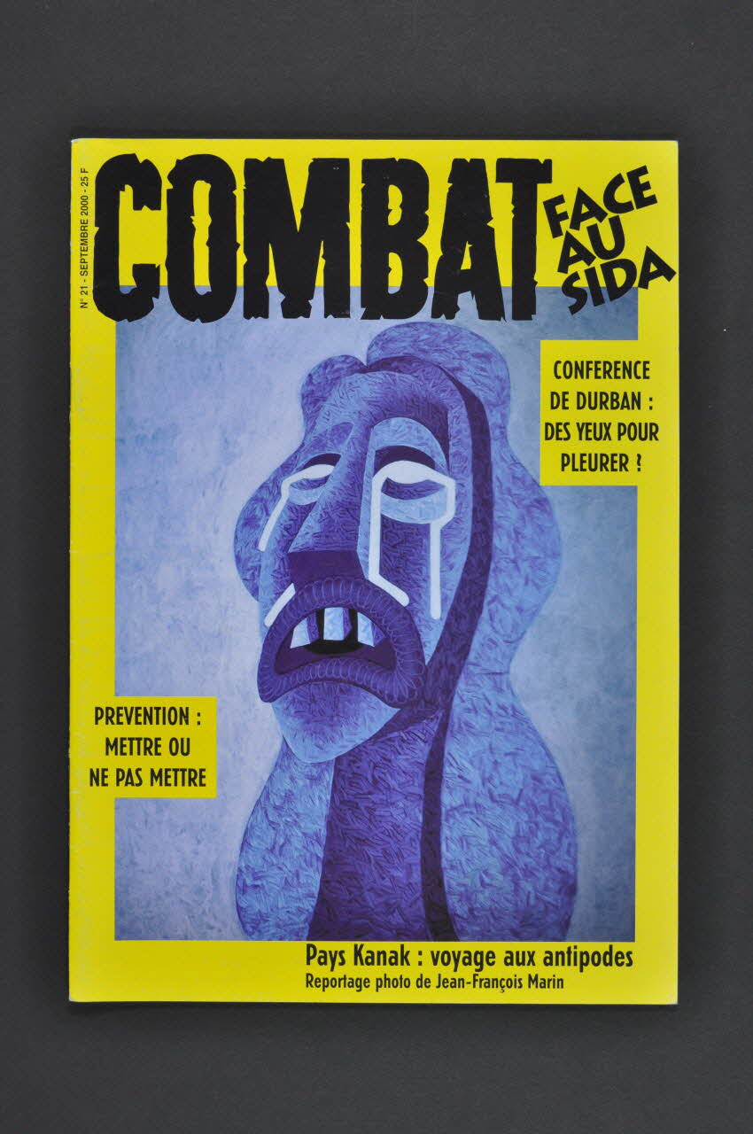 Combat face au Sida revue Prévention : mettre ou ne pas mettre France 2000/6 2002.111.32 Photo Mucem