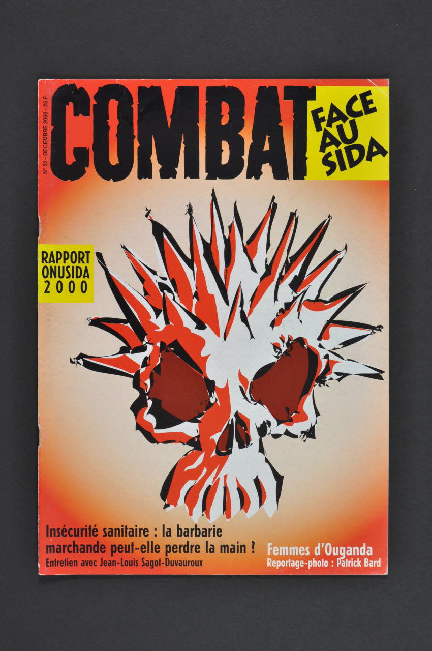 Combat face au Sida revue Rapport ONUSIDA 2000 Le texte intégral France 2000 2002.111.33 Photo Mucem