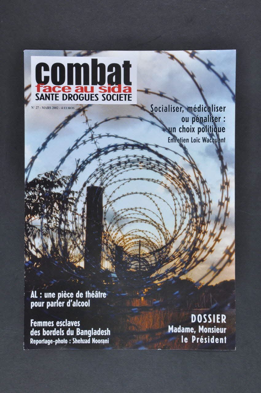 Combat face au Sida prospectus un choix politique" France 2002 2002.111.4 Photo Mucem