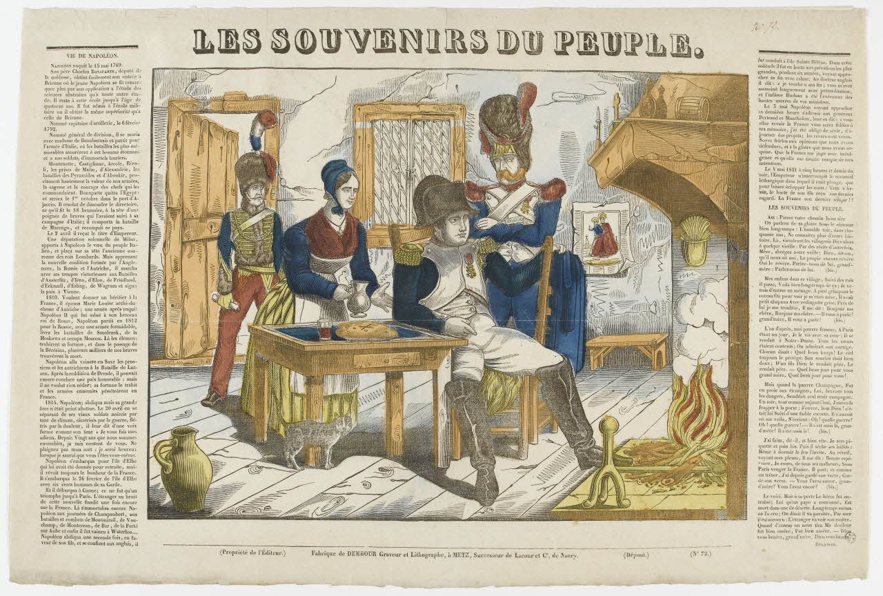 Adrien N. Dembour imagerie ancienne LES SOUVENIRS DU PEUPLE. Lorraine, France 1837 1950.21.15 Photo PHOTO RMN - THIERRY LE MAGE