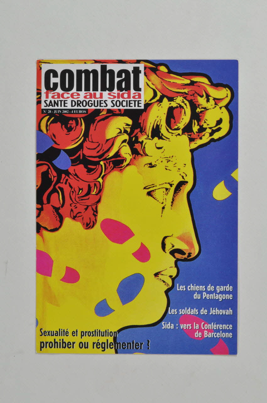 Combat face au Sida bulletin d'abonnement "Combat face au sida" France 2002 2002.111.7 Photo Mucem