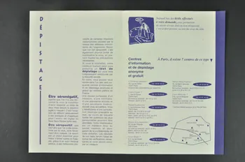 Bertrand Delanoë BROCHURE "SIDA: à Paris 7 centres pour savoir" Île-de-France, France 1994 2002.112.107.3 Photo Mucem