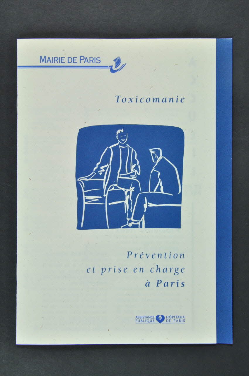 Bertrand Delanoë BROCHURE "Prévention et prise en charge à Paris" Île-de-France, France 1994 2002.112.107.7 Photo Mucem