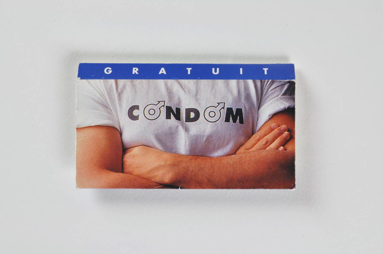 Mairie De Paris, Sneg pochette : Condom / Jour après jour, Mois après mois, Paris combat le sida Île-de-France, France 1994 2002.112.108 Photo Mucem