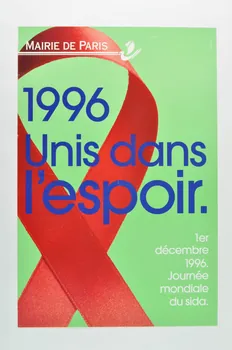 Bertrand Delanoë affiche "1996 Unis dans l'espoir" France 1996 2002.112.30  Photo Mucem