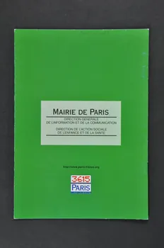 Bertrand Delanoë BROCHURE "Sida solidarité et soins" (1998) Île-de-France, France 1998/12 2002.112.33 Photo Mucem