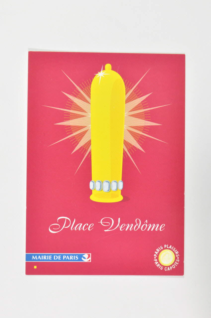 Bertrand Delanoë carte postale "Place Vendôme" / "Paris Plaisirs, Paris Capotes" Île-de-France, France 2002 2002.112.38 Photo Mucem