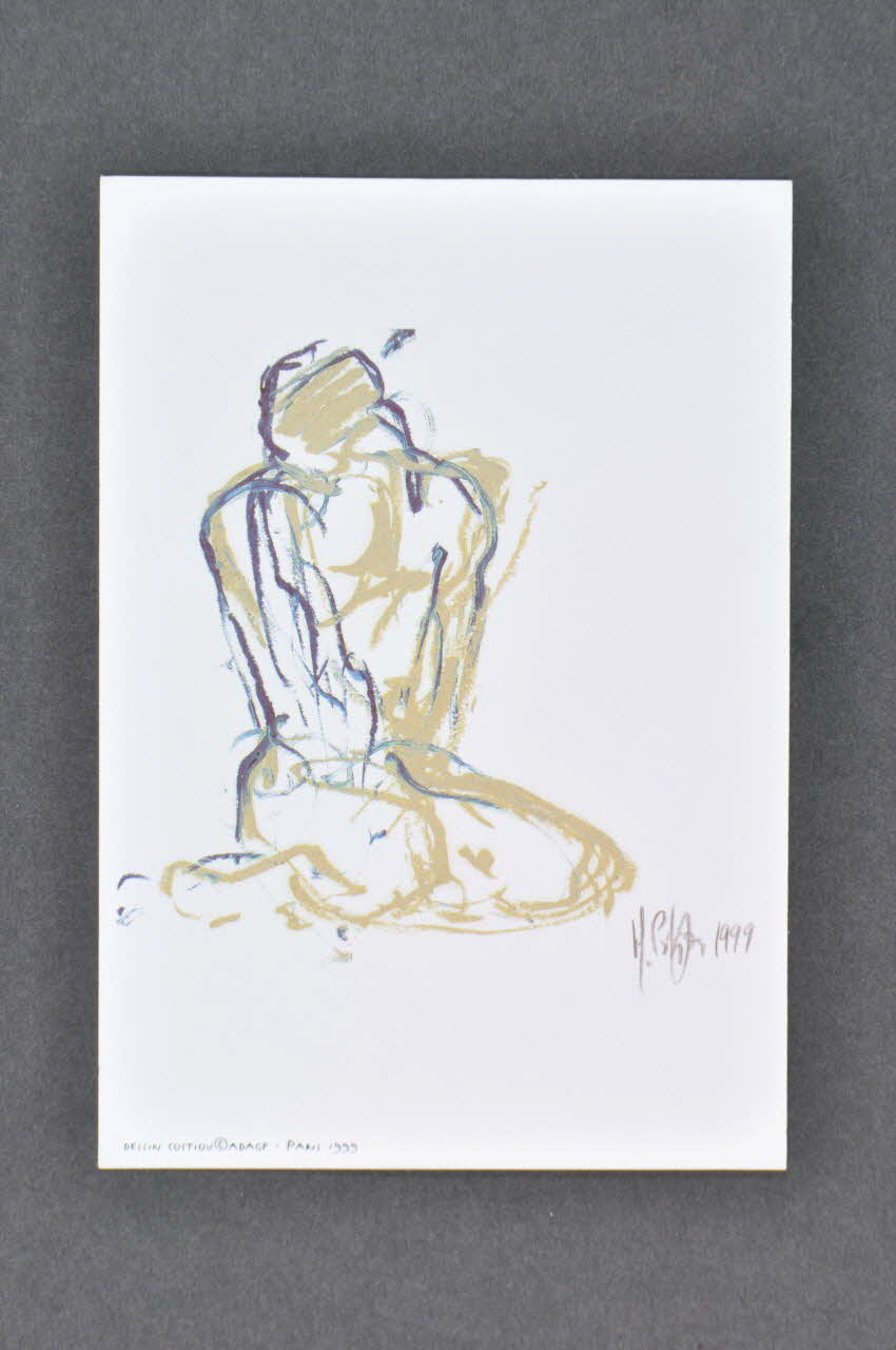 Sida Info Service - Ligne Azur carte postale "J'ai rencontré un mec qui me plaît beaucoup. Je me suis tellement pris de claques quand j'ai annoncé que j'étais séropo...Je ne sais pas comment lui en parler..." France 1999 2002.112.68 Photo Mucem