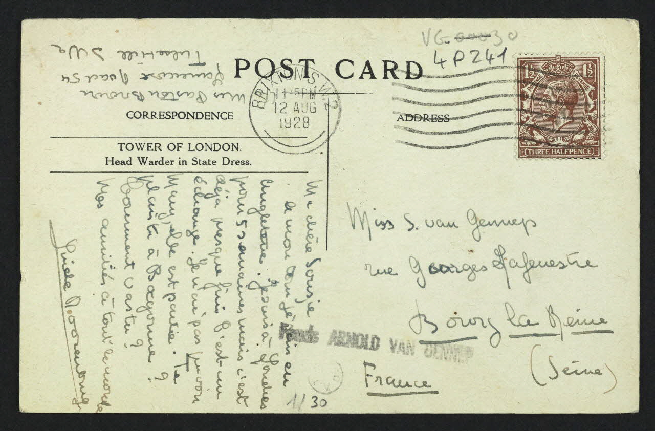 carte postale HEAD WARDER IN STATE DRESS, TOWER OF LONDON 1928 4P241 Photo