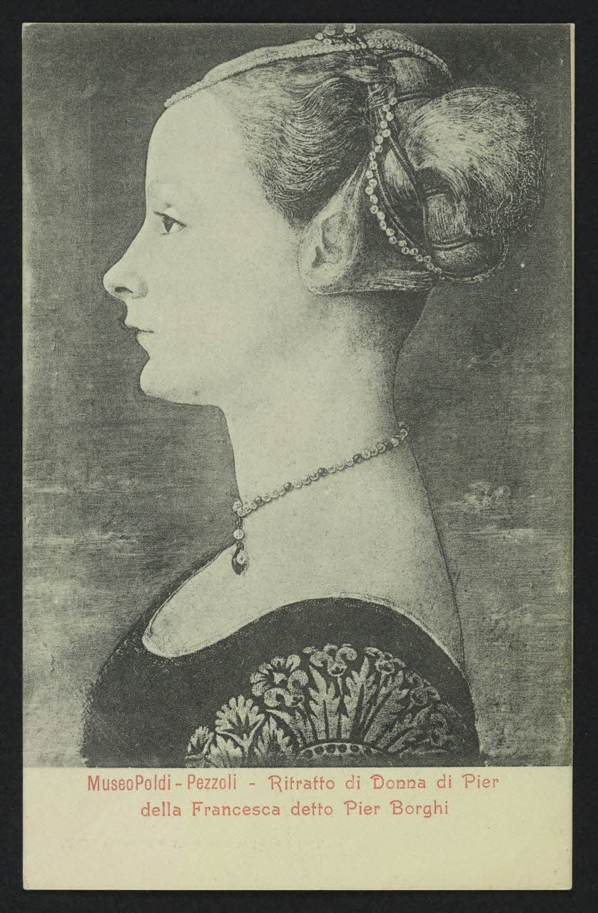 GARZINI E PEZZINI carte postale ORIGINAL DE RITRATTO DI DONNA DI PIER 1904 4P244 Photo