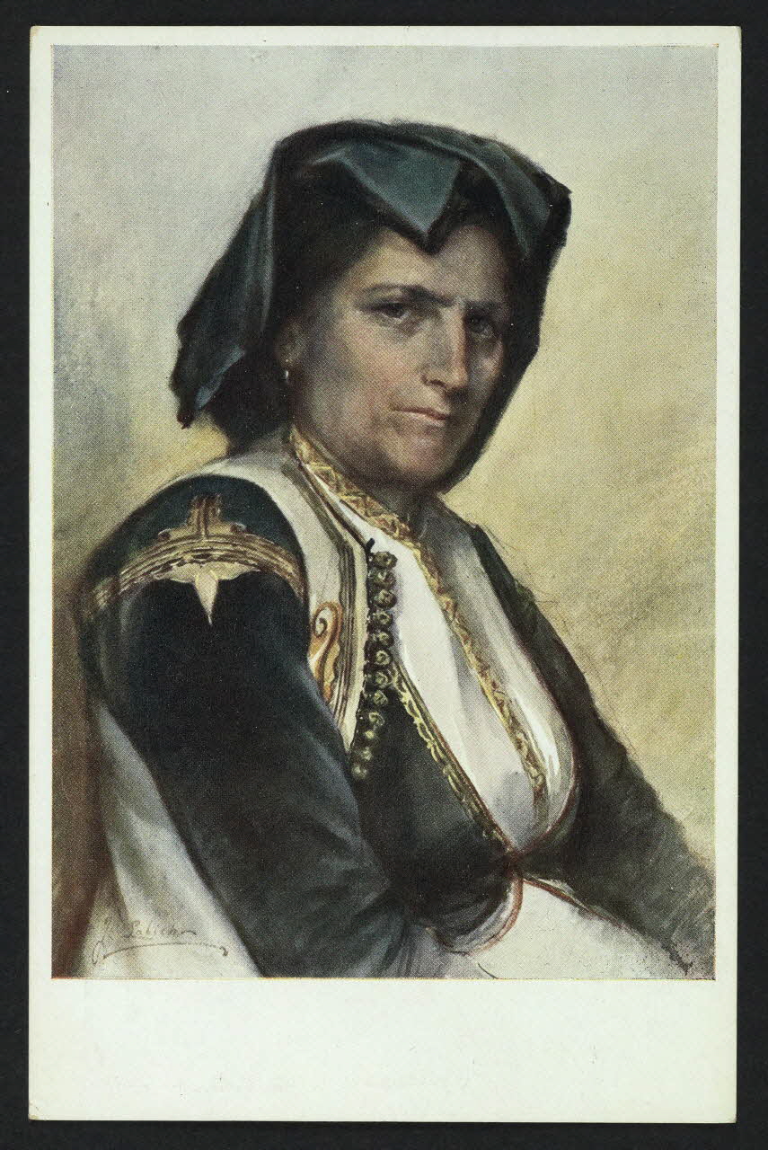 carte postale ORIGINAL DE J. LALICH, TYPE DES ENVIRONS DE RAGUSE 4P255 Photo